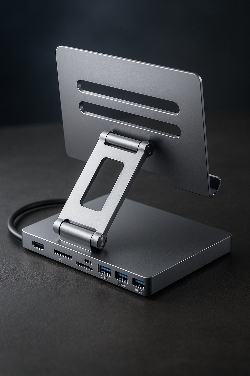 8-in-1 USB-C Tablet Docking Station with 4K HDMI, Fast Charging & Stand | All-in-One Laptop Hub Adapter