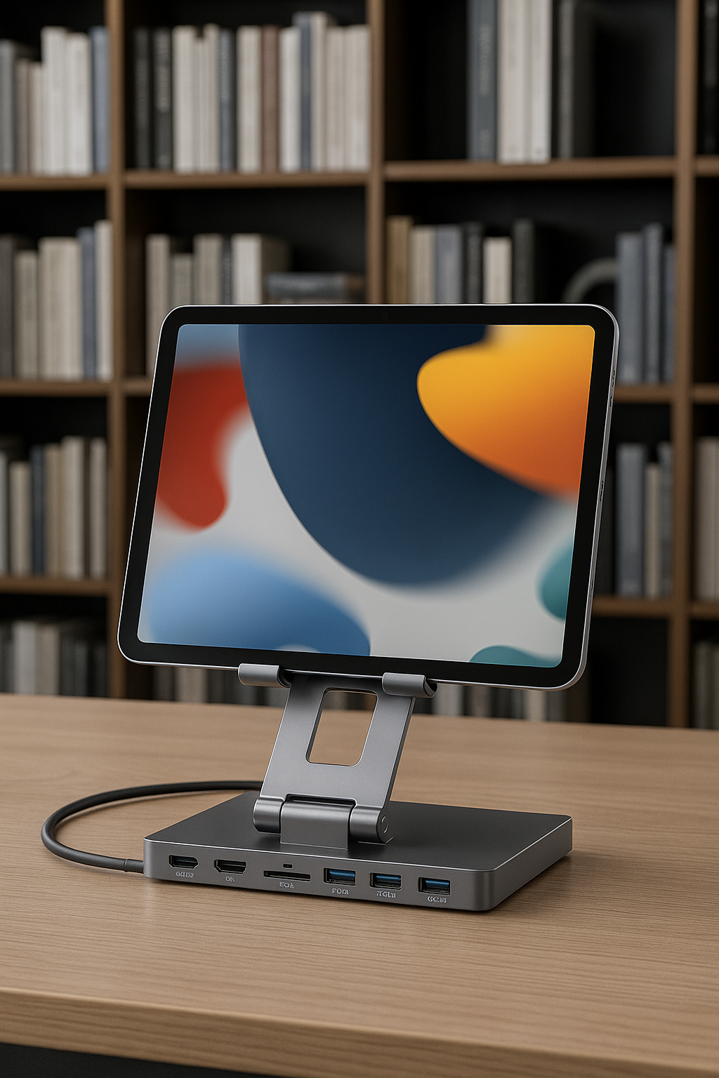 8-in-1 USB-C Tablet Docking Station with 4K HDMI, Fast Charging & Stand | All-in-One Laptop Hub Adapter